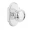 Emtek 8108 Lancaster Knob with #8 Rosette Polished Chrome