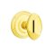 Emtek Egg Door Knob, Classic Brass, Rope Rosette, Unlacquered Brass (US3NL) Finish