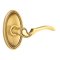 Emtek Coventry Door Handle, Classic Brass, Oval Rosette, French Antique (US7) Finish