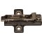 Salice Concealed Hinge, Clip Wing Mounting Plate, Quick Fixing System, Aluminum Frame, Titanum Finish