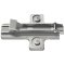 Salice Concealed Hinge, Clip Wing Mounting Plate, Quick Fixing System, Aluminum Frame, 3mm Height, Nickel-Plated
