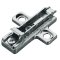 Salice Concealed Hinge, Clip Wing Mounting Plate, Quick Fixing System, Aluminum Frame, Titanum Finish