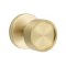 Emtek Verve Door Knob, Modern Designer Brass, Disk Rosette, Satin Brass (US4) Finish