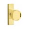Emtek Verve Door Knob, Modern Designer Brass, Stretto, Unlacquered Brass (US3NL) Finish