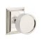 Emtek Verve Door Knob, Modern Designer Brass, Wilshire, Polished Nickel - Lifetime (US14) Finish