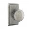 Emtek EM7103J Jamestown Knob on #3 Rosette Satin Steel