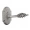 Emtek EM7101L Lafayette Lever on #1 Rosette Satin Steel