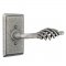 Emtek EM7103L Lafayette Lever on #3 Rosette Satin Steel