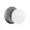 Emtek EM7102MI Madison Ivory Knob on #2 Rosette Satin Steel
