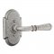 Emtek EM7101N Normandy Lever on #1 Rosette Satin Steel