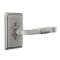 Emtek San Carlos Lever, Wrought Steek Leverset, #3 Rosette, Satin Steel (SWS)