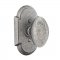 Emtek EM7101SV Savannah Knob on #1 Rosette Satin Steel