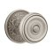 Classic Brass Waverly Door Knob with Lancaster Rosette in Pewter (US154A) Finish