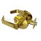 Accentra Door Handle 4600LN, Bright Brass Finish