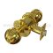 Accentra Door Handle 4600LN, Carolina Knob, Satin Brass Finish