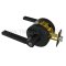 Accentra Door Handle 4600LN, Reflection Lever, Black Suede Powder Coat Finish
