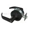 Accentra Door Handle 4700LN, Pacific Beach Lever, Black Suede Powder Coat Finish