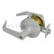 Accentra Door Handle 5300LN, Augusta Lever, White Suede Powder Coat Finish