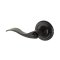 Yale Expressions Maguire Rosette with Brunswick Lever, Privacy, Flat Black (US19) Finished