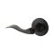 Yale Expressions Owen Rosette with Brunswick Lever, Privacy, Flat Black (US19) Finished