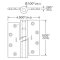 Legacy 1059 Cam Lift Mortised Hinge Specs