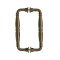 FHC Baroque Series 8" Back-To-Back Shower Door Handles- Side view, Satin Bronze (US10) Finished