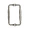 FHC Baroque Series 8" Back-To-Back Shower Door Handles- Side view, Satin Nickel (US15) Finished