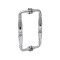 FHC Baroque Series 8" Back-To-Back Shower Door Handles, Polished Chrome (US26) Finished