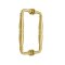 FHC Baroque Series 8" Back-To-Back Shower Door Handles, Satin Brass (US4) Finished
