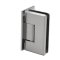 FHC Carolina Beveled Wall Mount Hinge  for Shower Doors - Offset Back Plate, Satin Nickel (US15) Finished