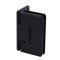 FHC Carolina Beveled 5 Degree Positive Close Wall Mount Hinge for Shower Doors -  Offset Back Plate, Matte Black (BLK) Finished