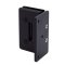 FHC Carolina Beveled Wall Mount Hinge  for Shower Doors - Offset Back Plate- Rear, Matte Black (BLK) Finished
