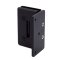 FHC Carolina Beveled 5 Degree Positive Close Wall Mount Hinge for Shower Doors -  Offset Back Plate- Rear, Matte Black (BLK) Finished