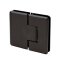FHC Carolina Beveled Glass To Glass 180 Degree Hinge for Shower Doors - 3/8"-1/2" Glass, Oil Rubbed Bronze (US10B) Finished