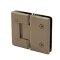 FHC Carolina Beveled Glass To Glass 180 Degree Hinge for Shower Doors - 3/8"-1/2" Glass- Rear, Satin Bronze (US10) Finished