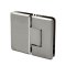 FHC Carolina Beveled Glass To Glass 180 Degree Hinge for Shower Doors - 3/8"-1/2" Glass, Satin Nickel (US15) Finished