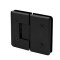 FHC Carolina Beveled Glass To Glass 180 Degree Hinge for Shower Doors - 3/8"-1/2" Glass- Rear, Matte Black (BLK) Finished