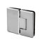 FHC Carolina Beveled Glass To Glass 180 Degree Hinge for Shower Doors - 3/8"-1/2" Glass, Polished Nickel (US14)  Finished
