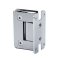 FHC Carolina Beveled Wall Mount Hinge for Shower Doors - Full Back Plate- Rear, Polished Chrome (US26) Finished