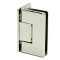 FHC Carolina Beveled Wall Mount Hinge  for Shower Doors - Offset Back Plate, Polished Nickel (US14) Finished