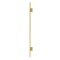 FHC Glendale Jamb Mounted Hinge for Shower Doors Kit 78" Height ( Side view), Satin Brass (US4) Finished