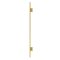 FHC Venice Jamb Mounted Hinge for Shower Doors Kit 78" Height (Side view), Satin Brass (US4) Finished