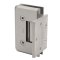 FHC Carolina Beveled 5 Degree Positive Close Wall Mount Hinge for Shower Doors Short Offset Back Plate- Rear, Satin Nickel (US15) Finished