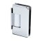 FHC Carolina Beveled Wall Mount  Hinge for Shower Doors - Offset Short Back Plate, Polished Chrome (US26) Finished