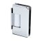 FHC Carolina Beveled 5 Degree Positive Close Wall Mount Hinge for Shower Doors Short Offset Back Plate, Polished Chrome (US26) Finished