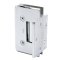 FHC Carolina Beveled 5 Degree Positive Close Wall Mount Hinge for Shower Doors Short Offset Back Plate- Rear, Polished Chrome (US26) Finished