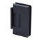 FHC Carolina Beveled 5 Degree Positive Close Wall Mount Hinge for Shower Doors Short Offset Back Plate, Oil Rubbed Bronze (US10B) Finished