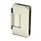 FHC Carolina Beveled Wall Mount  Hinge for Shower Doors - Offset Short Back Plate, Polished Nickel (US14) Finished