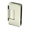 FHC Preston Square Wall Mount Hinge for Shower Doors  - Offset Short Back Plate, Polished Nickel (US14) Finished