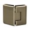 FHC Carolina Beveled Glass To Glass 135 Degree Hinge for Shower Doors - 3/8" To 1/2" Glass, Satin Bronze (US10) Finished